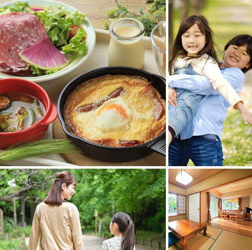 澄み渡る空気とさわやかな風の中で過ごす高原の休日